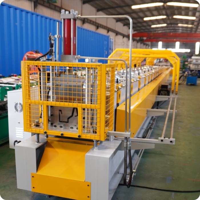 Steel Metal Rain Gutter Roll Forming Machine